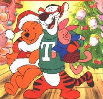 Kerst Winnie de Pooh and friends
