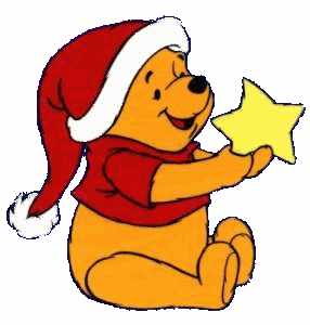 Kerst Winnie de Pooh met ster