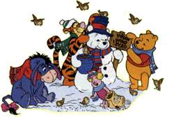 Winnie de Pooh Kerst met vrienden