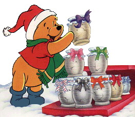 Winnie de Pooh Kerst met honing