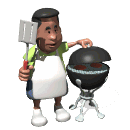 deksel op barbecue doen