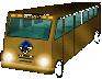 bus met licht aan