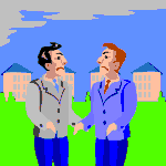 twee mannen boos op elkaar