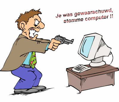 boos op computer