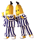 twee bananen in pyama