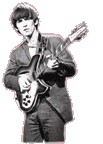 The Beatles George zwart wit animatie