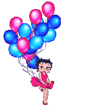 betty boop met ballonnen