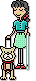 blind meisje met blindengeleidehond