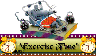 blinkies tekstplaatje Exercise Time