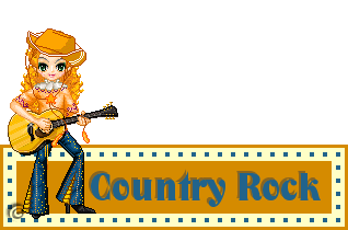 blinkies tekstplaatje Country Rock