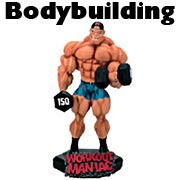 bodybuilding tekstplaatje met man