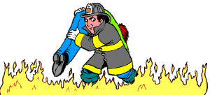 brandweerman redt iemand