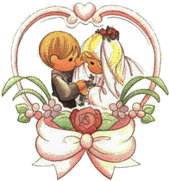 bruidsmeisje en bruidsjonker in hart