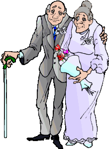 bruidspaar bejaard