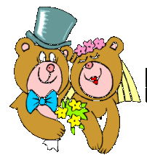 bruidspaar twee beren