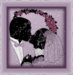 plaatje kussend bruidspaar