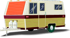 caravan op de camping