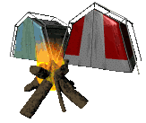 camping, kampvuur