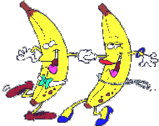 twee bananen dansen