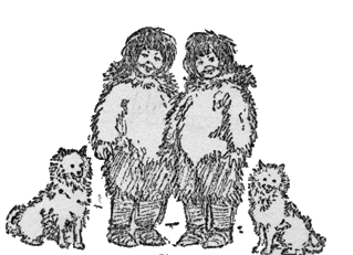 eskimo's met honden