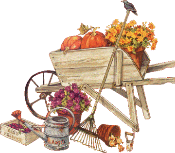 herfst kruiwagen