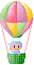 mini plaatje van luchtballon