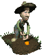 tuinman werkt