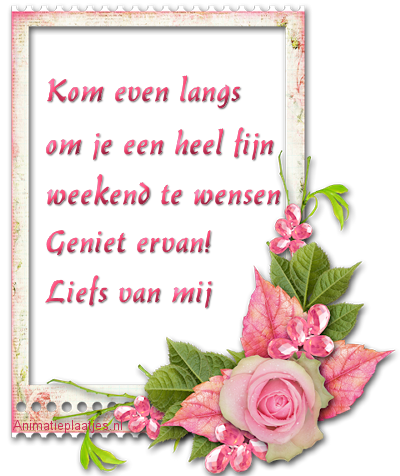 fijn weekend