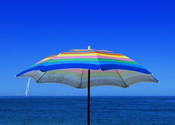 Zomer plaatje parasol