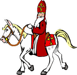 Sinterklaas op het paard