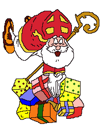 Sinterklaas met cadeautjes