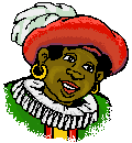 zwarte piet lacht